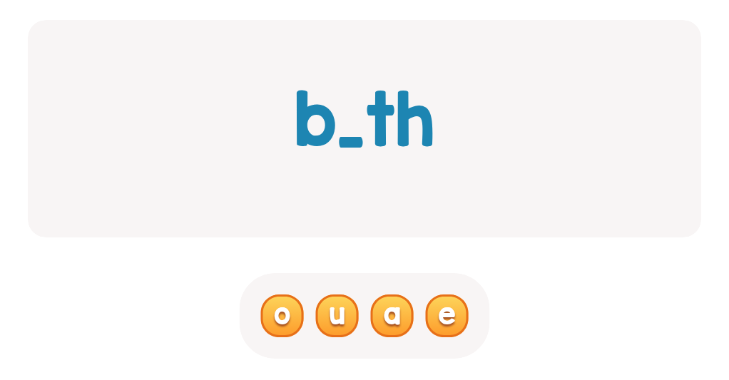 Choose the correct letter to complete this sight word!