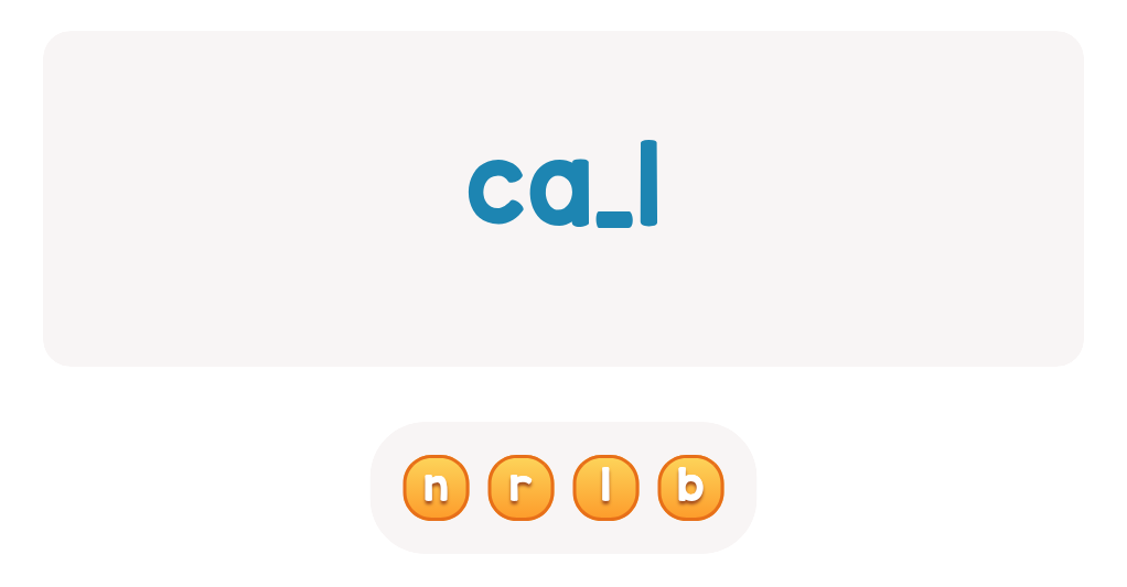 Choose the correct letter to complete this sight word!