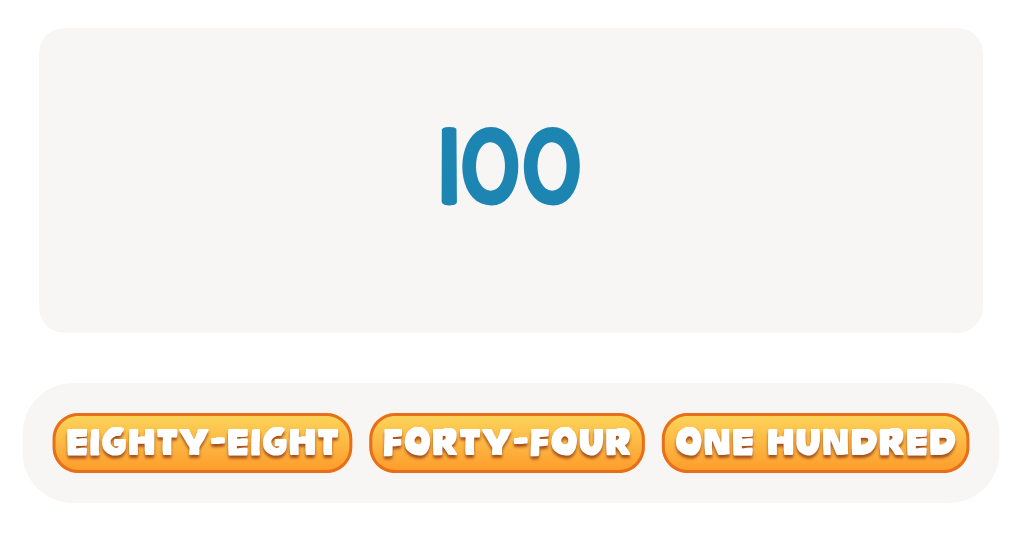 Choose the Correct Number Name: ESL Worksheet