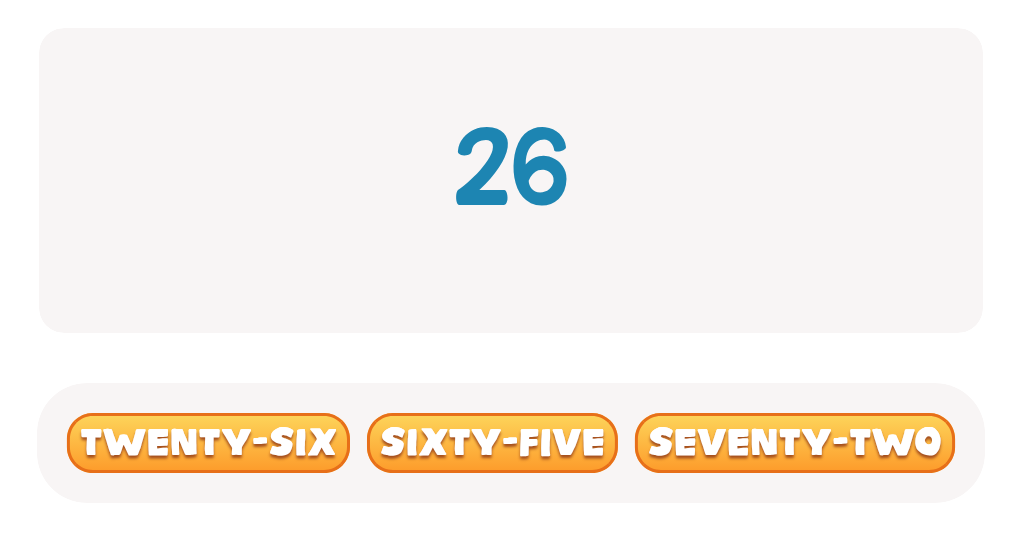 Choose the Correct Number Name: ESL Worksheet