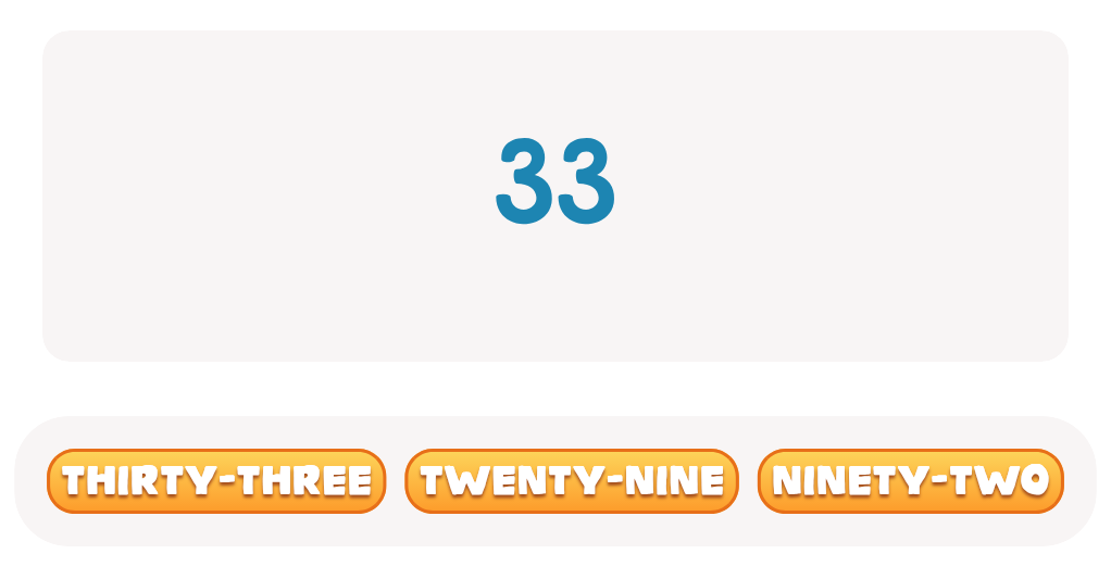 Choose the Correct Number Name: ESL Worksheet