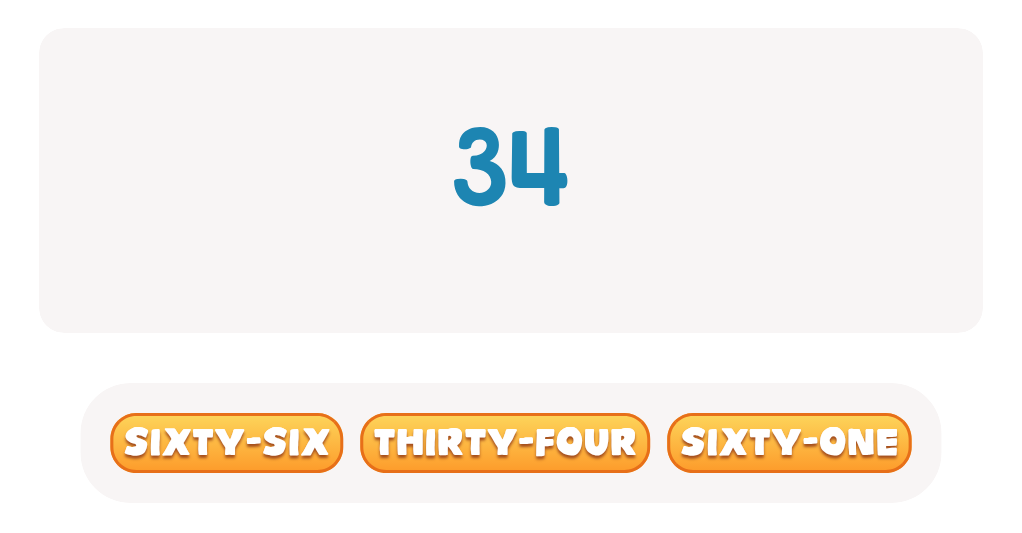 Choose the Correct Number Name: ESL Worksheet