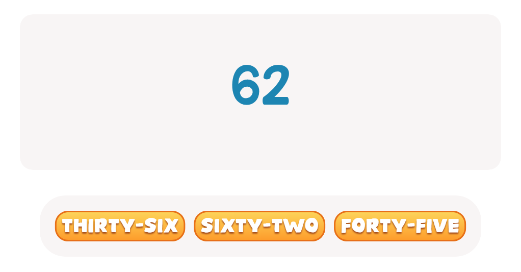 Choose the Correct Number Name: ESL Worksheet