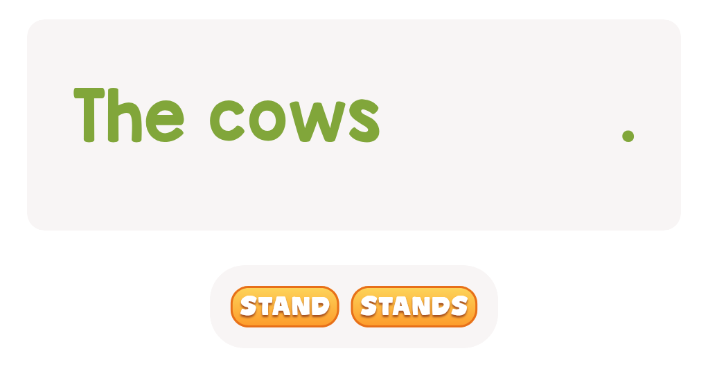 Choose the correct word.