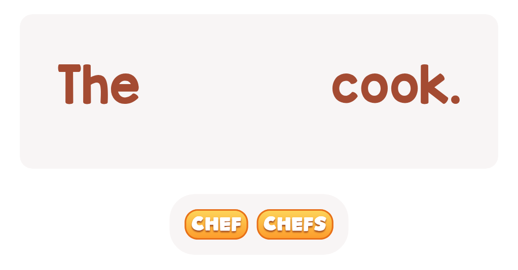 Choose the correct word.