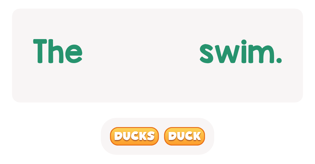 Choose the correct word.