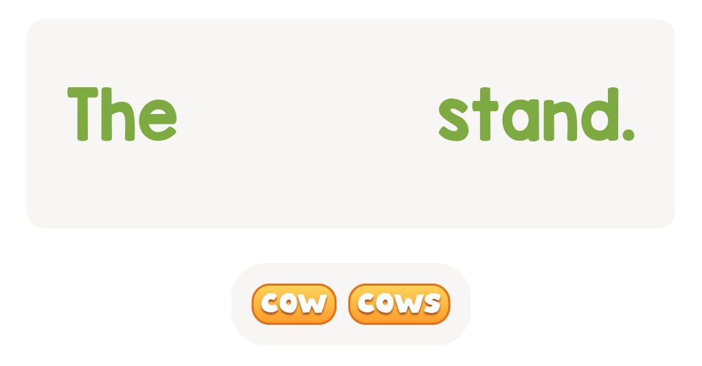 Choose the correct word.