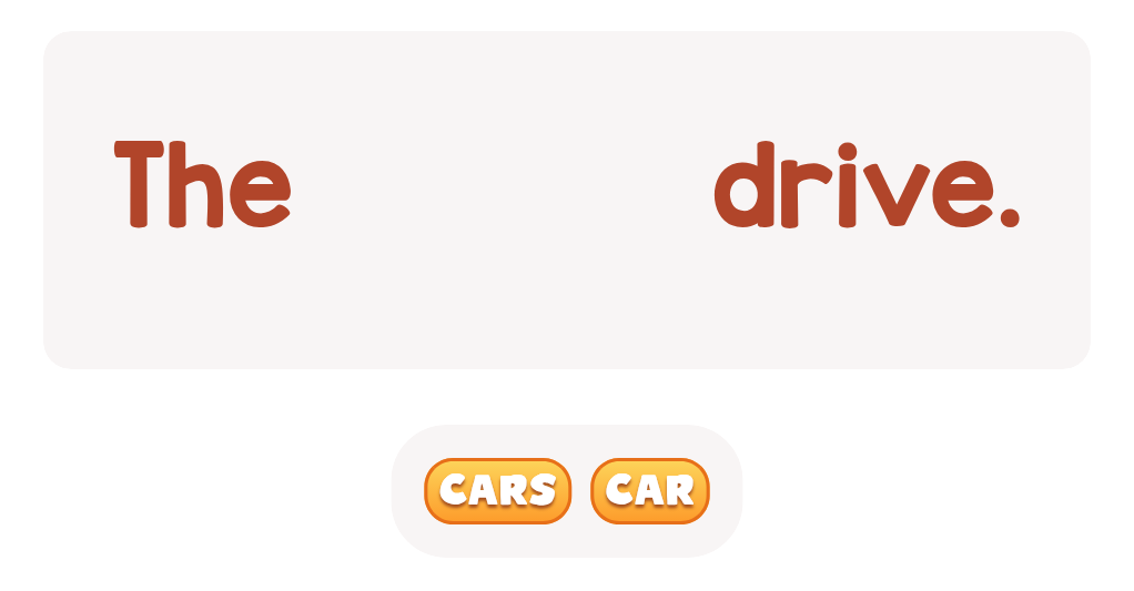 Choose the correct word.