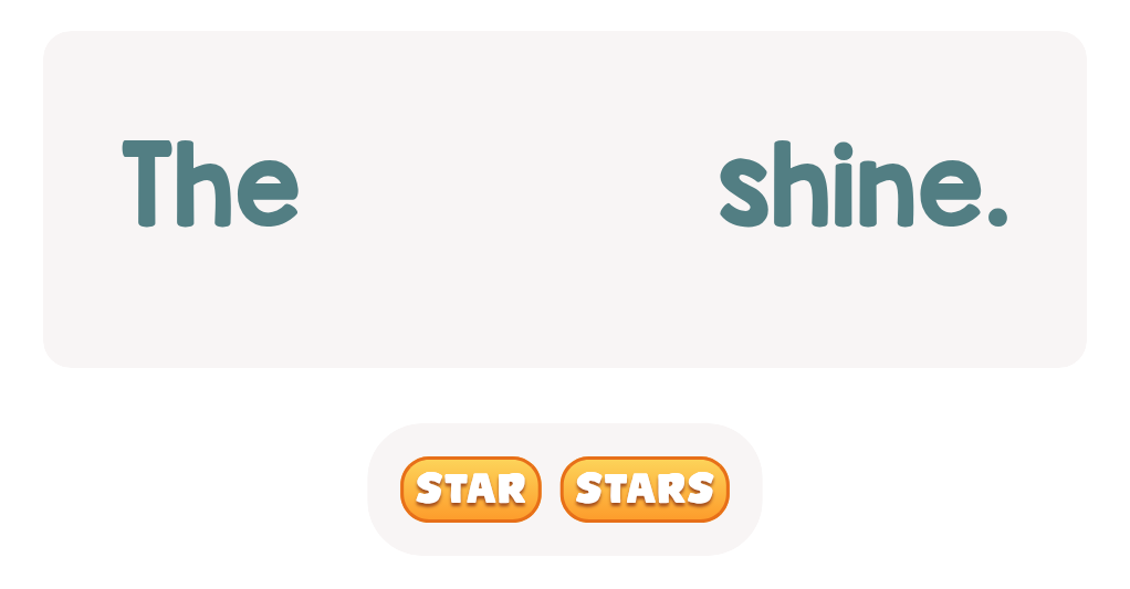 Choose the correct word.