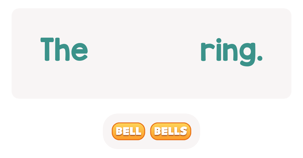 Choose the correct word.