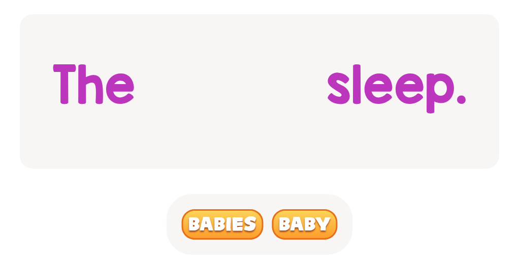 Choose the correct word.