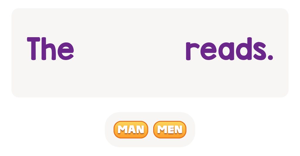 Choose the correct word.