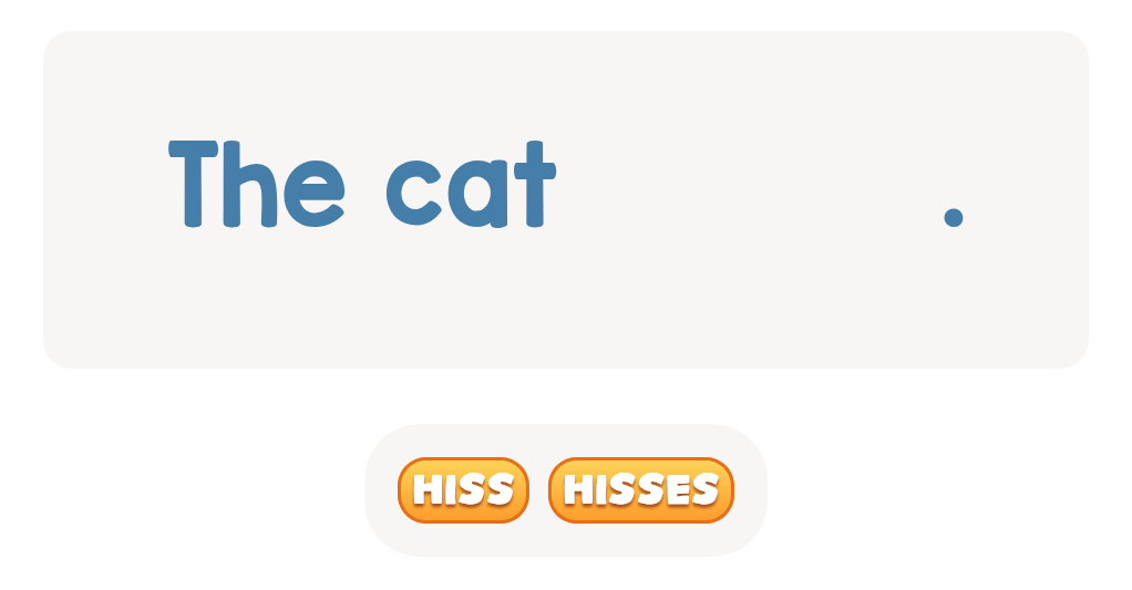 Choose the correct word.