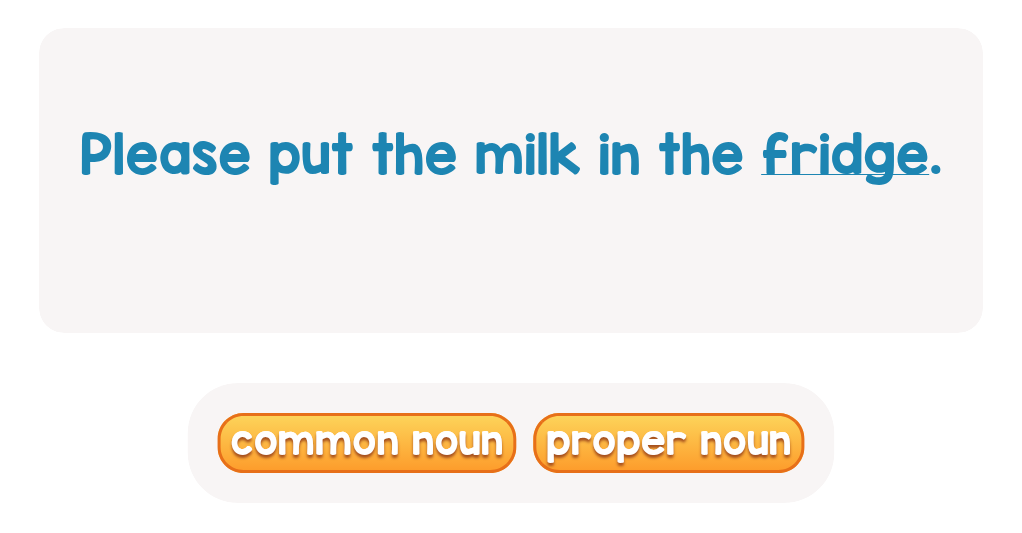 Choose: Underlined Noun Type