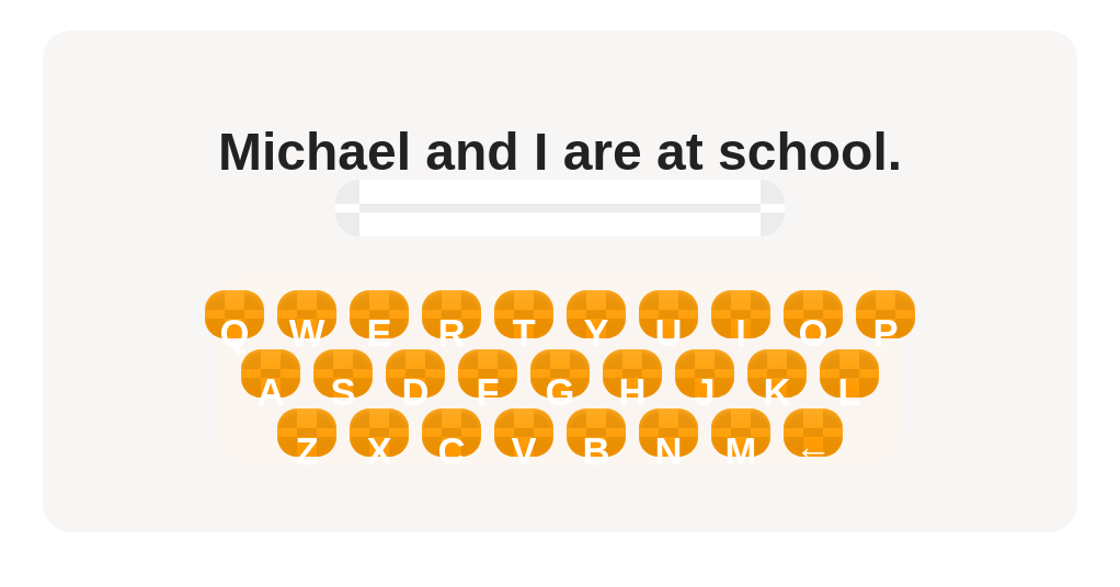 Classmates at school! Pick the right pronoun for the marked names.