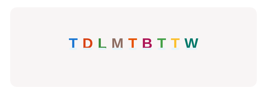 Click every capital ‘T’ you find in this line.