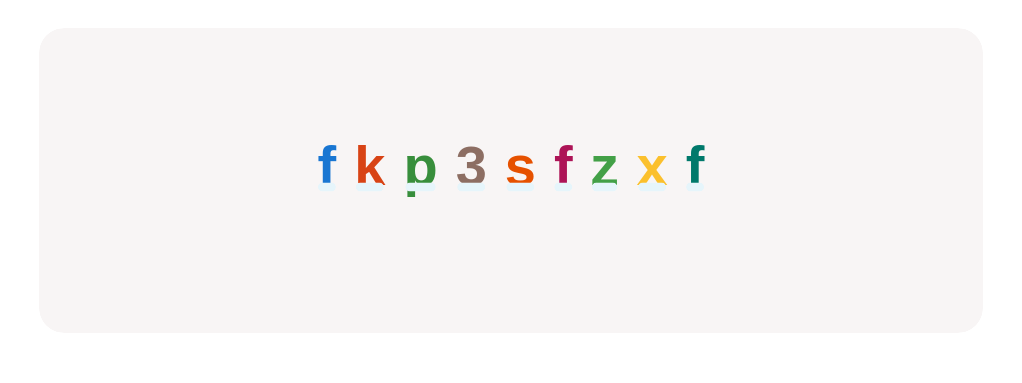 Click every lowercase letter ‘f’ you see.