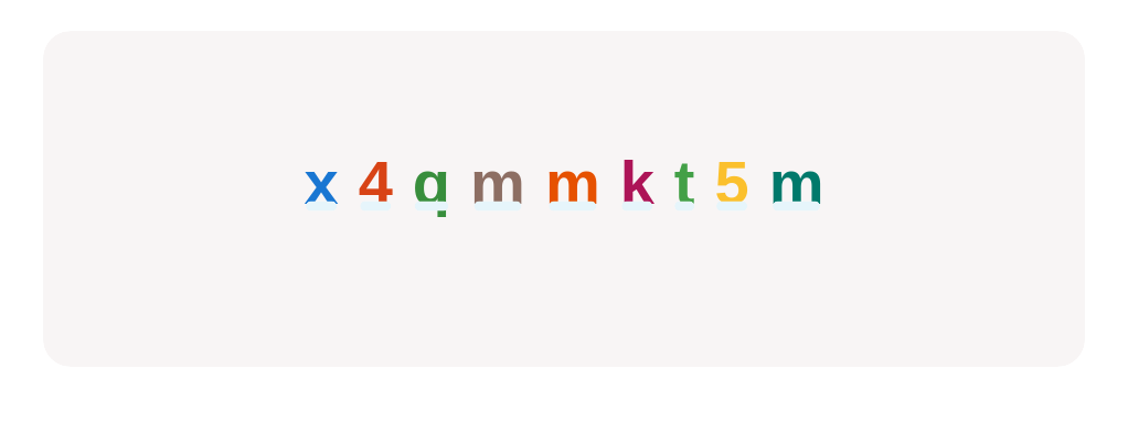 Click on every lowercase ‘m’ in this set.