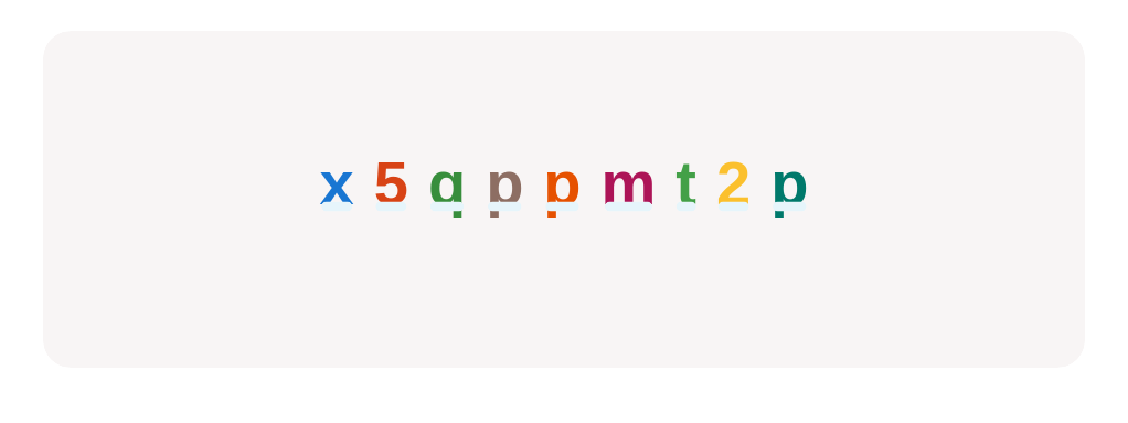 Click on every lowercase ‘p’ in this set.