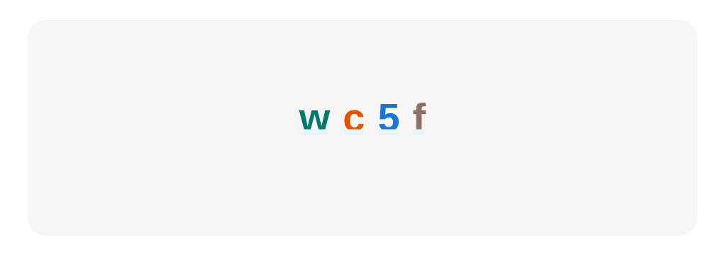 Click on the lowercase letter ‘w’.