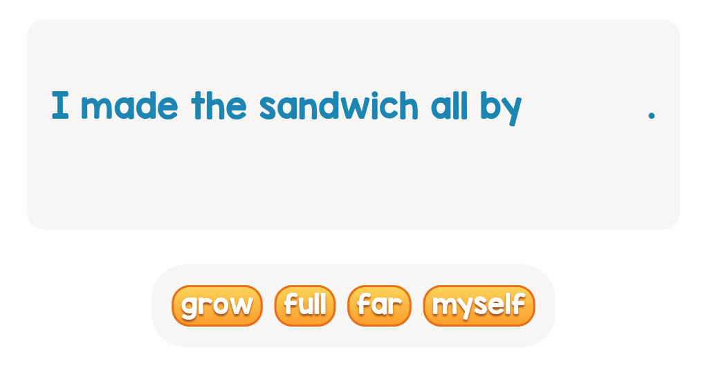 Complete the Sentence - Find the missing word