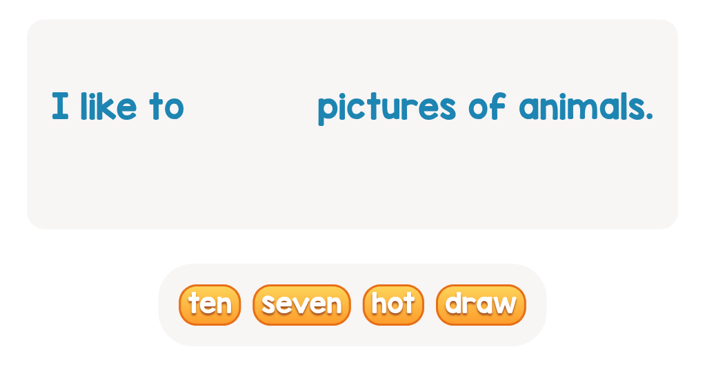 Complete the Sentence - Find the missing word