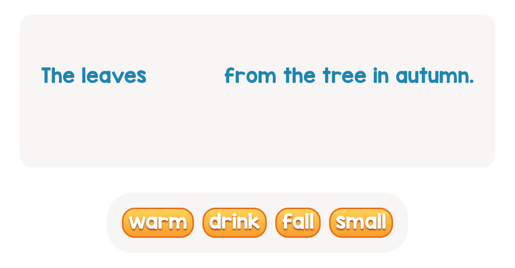Complete the Sentence - Find the missing word