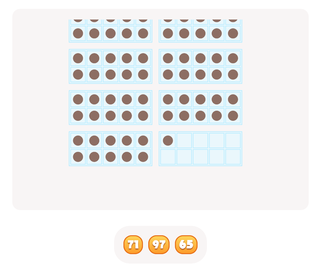 Count Base Ten Blocks up to 100 – Click the Correct Number