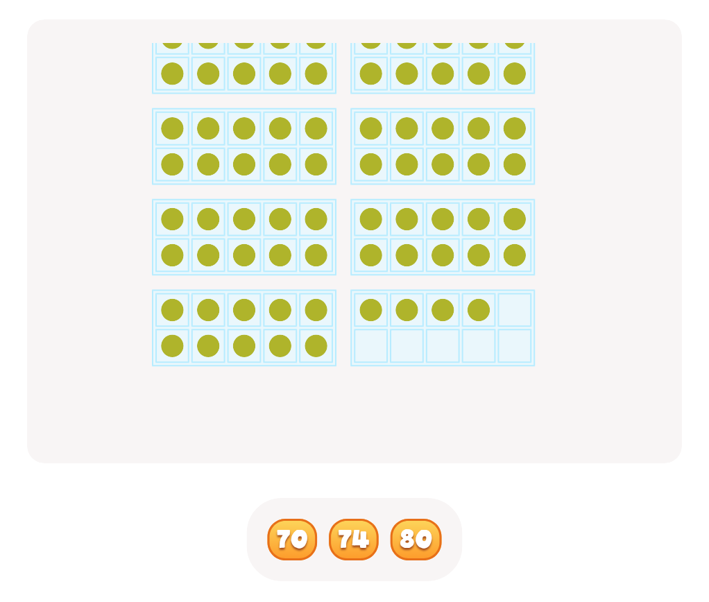 Count Base Ten Blocks up to 100 – Click the Correct Number