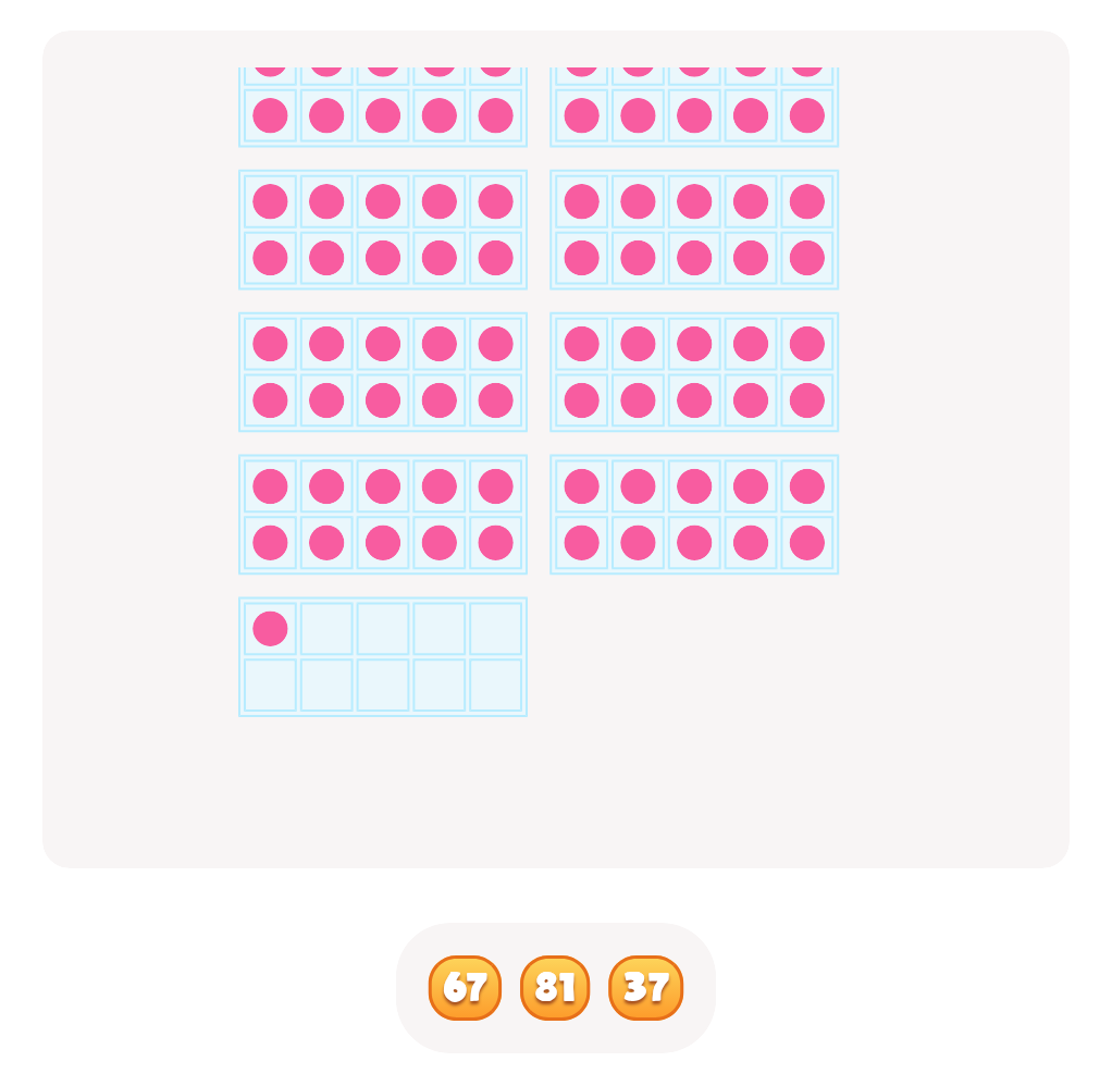 Count Base Ten Blocks up to 100 – Click the Correct Number