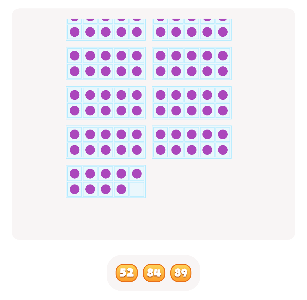 Count Base Ten Blocks up to 100 – Click the Correct Number