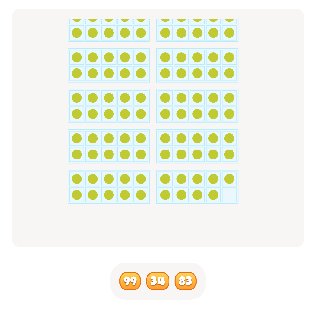 Count Base Ten Blocks up to 100 – Click the Correct Number