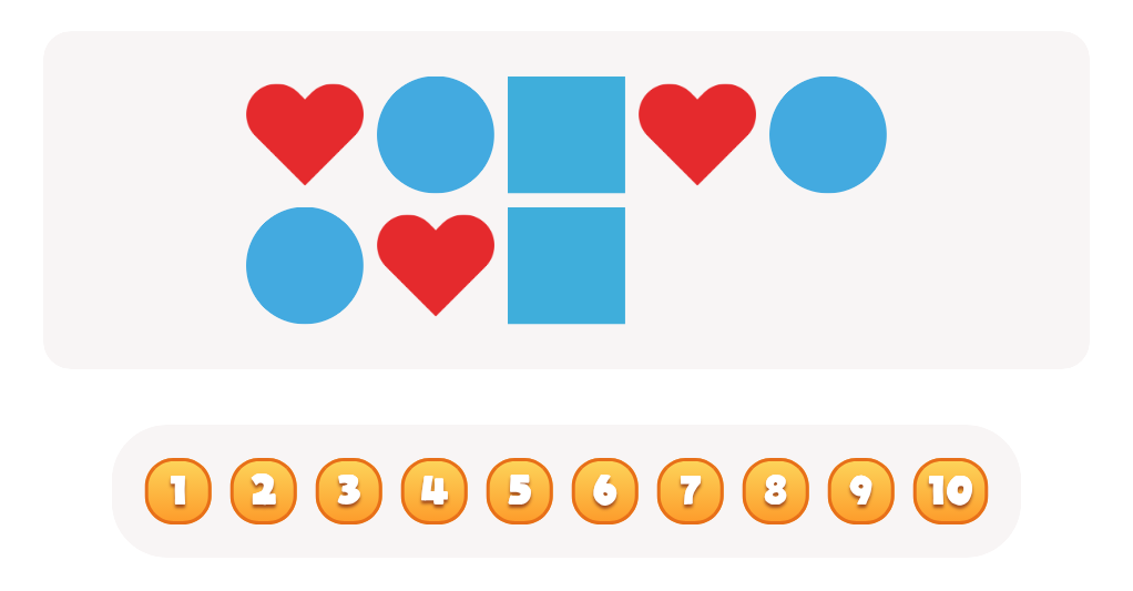 Count the 2D Shapes Worksheet: Counting to 10 Skills.