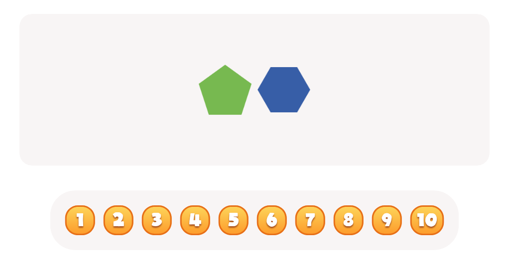 Count the 2D Shapes Worksheet: Counting to 10 Skills.
