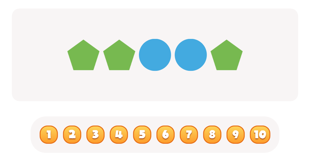 Count the 2D Shapes Worksheet: Counting to 10 Skills.