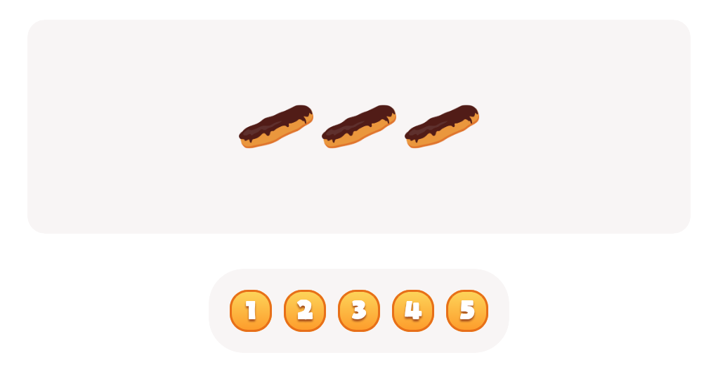 Count the  Eclairs Worksheet