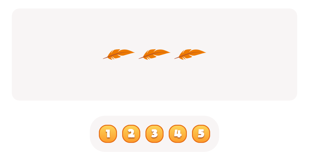 Count the  Feathers Worksheet