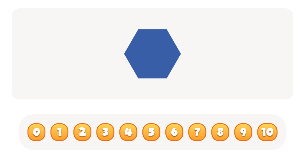 Count the number of angles in a Hexagon