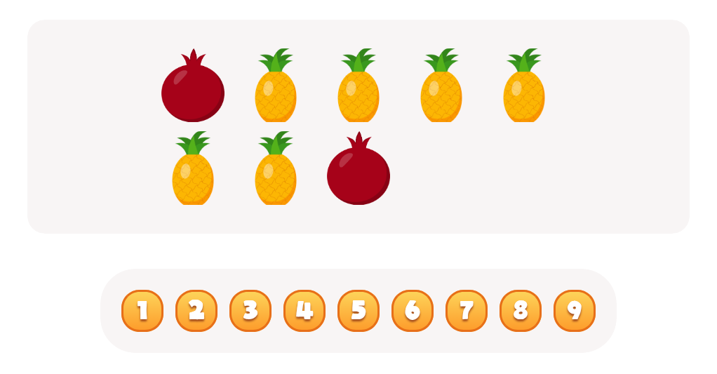 Count the  Pineapples Worksheet