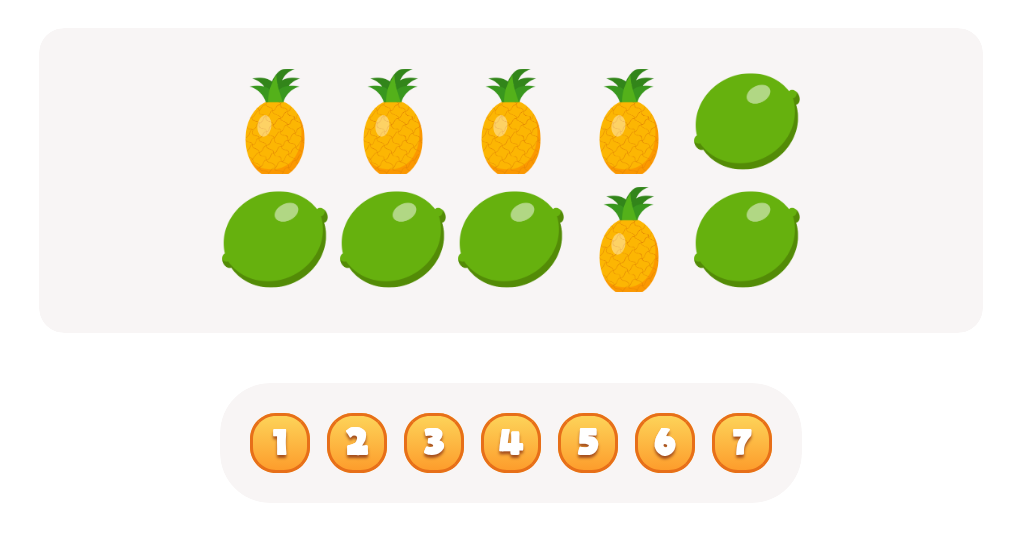 Count the  Pineapples Worksheet