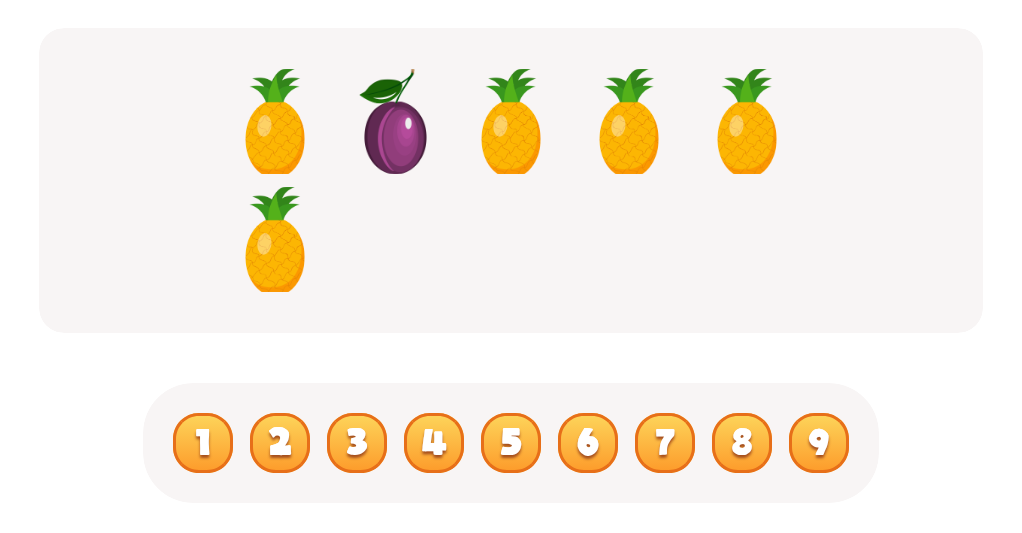 Count the  Pineapples Worksheet