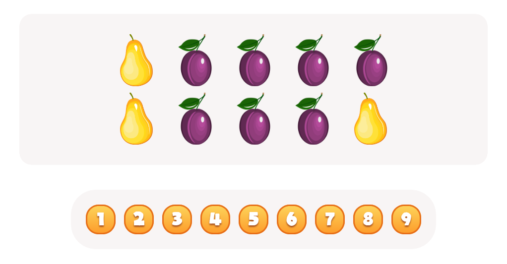 Count the  Plums Worksheet