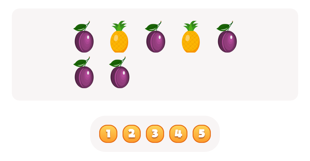 Count the  Plums Worksheet