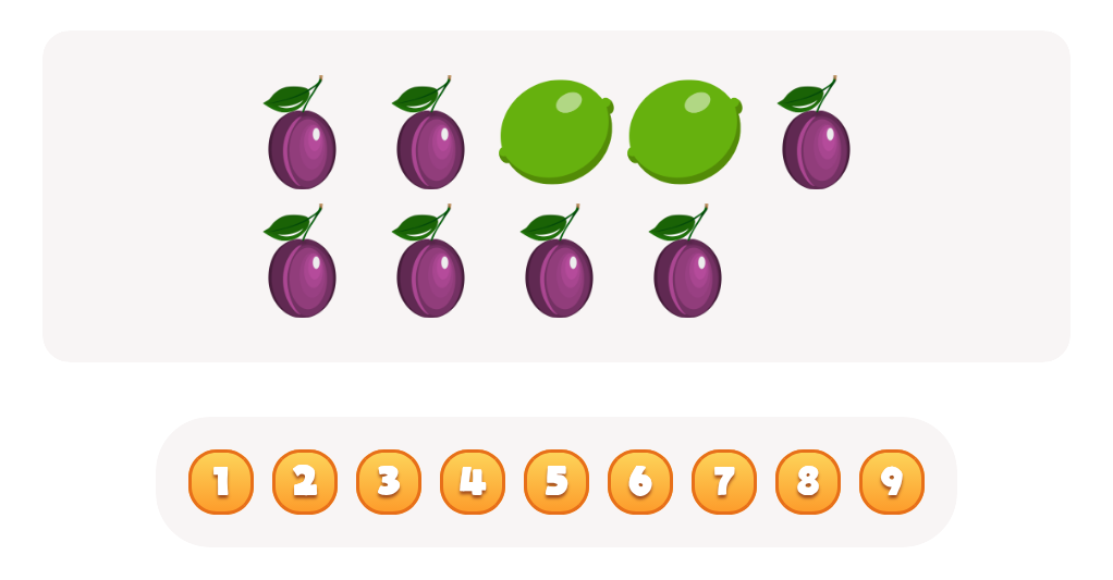 Count the  Plums Worksheet
