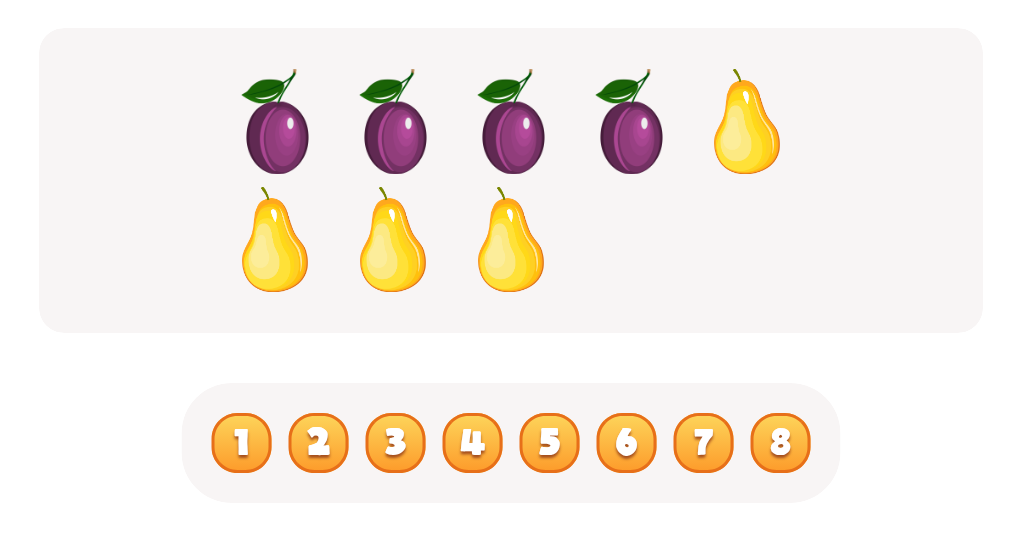 Count the  Plums Worksheet