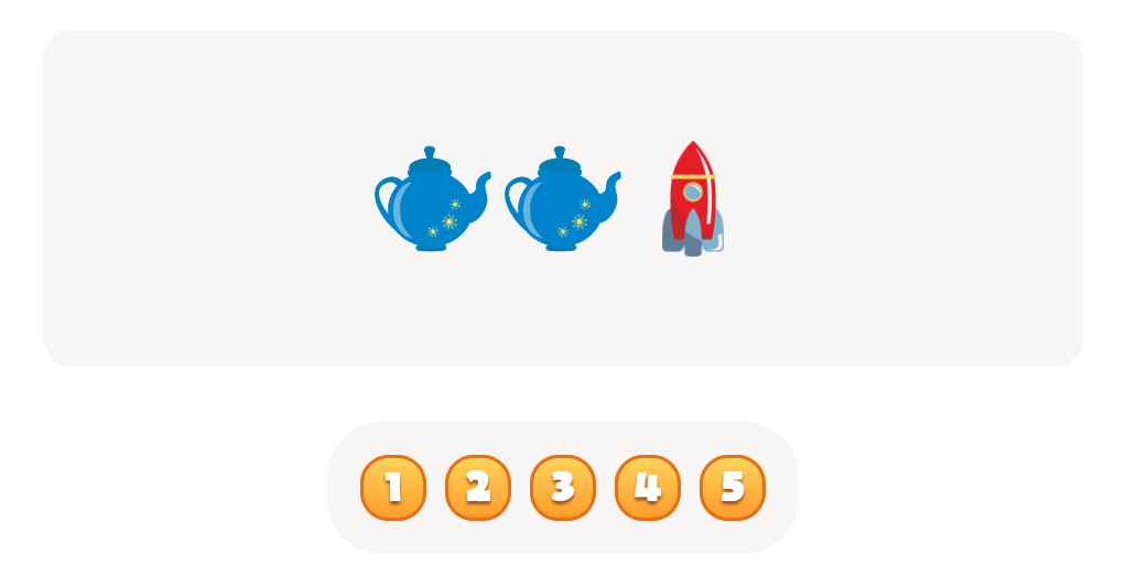 Count the rockets math counting count up to 3 worksheet for pre k grade