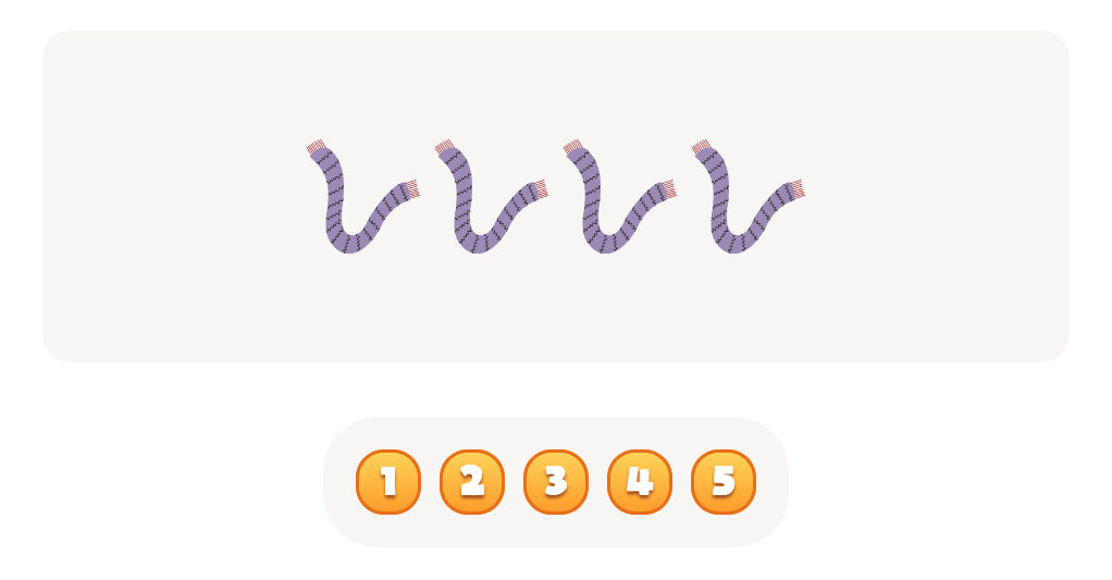 Count the  Scarves Worksheet