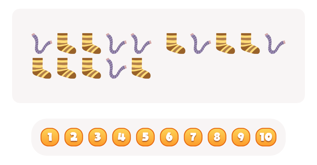 Count the  Scarves Worksheet