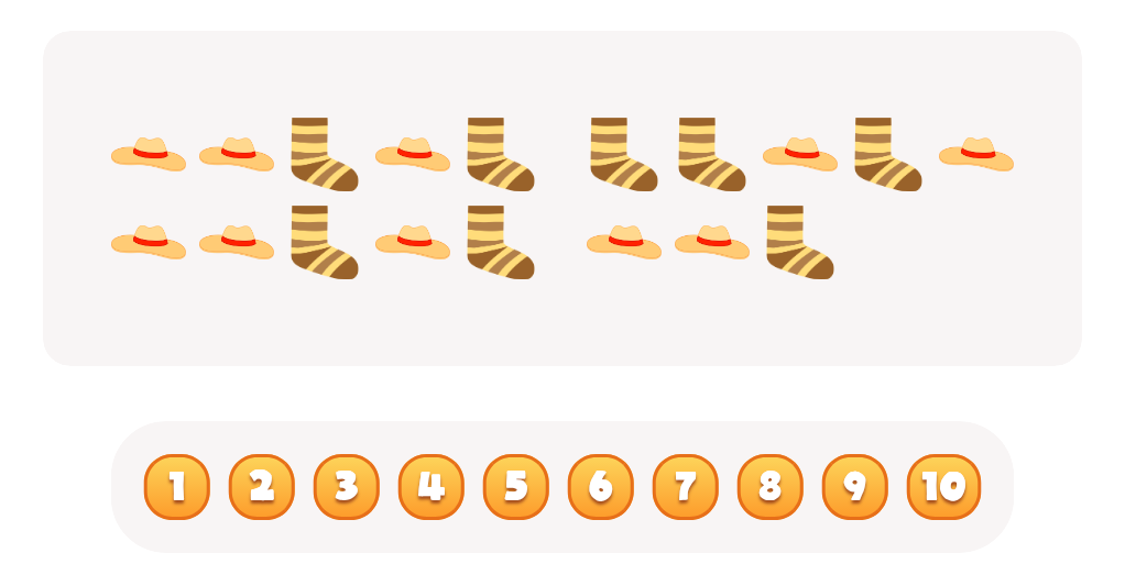 Count the  Socks Worksheet