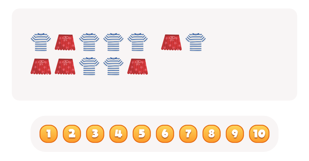 Count the  T-Shirts Worksheet